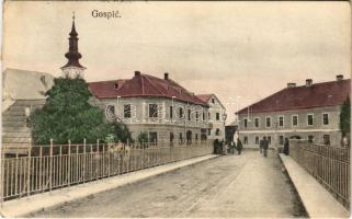 1914 Goszpics, Gospic; híd / bridge (EK)