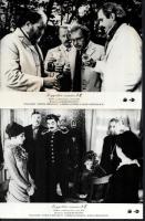 cca 1984 ,,Kegyetlen románc" című szovjet film jelenetei és szereplői, 6 db vintage produkciós filmfotó (vitrinfotó, lobbyfotó) ezüst zselatinos fotópapíron, a használatból eredő (esetleges) kisebb hibákkal, 18x24 cm
