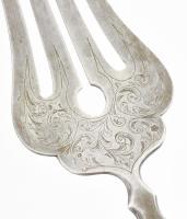 2 db ezüst (Ag) tálaló villa és kés Dianás jelzéssel. össz br 236g 26,30 cm