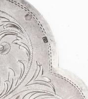 2 db ezüst (Ag) tálaló villa és kés Dianás jelzéssel. össz br 236g 26,30 cm