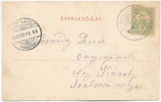 1903 Ada Kaleh, Török sziget Orsova alatt / Turkish island (ázott / wet damage)