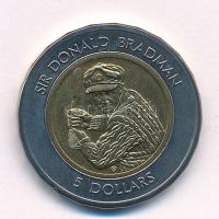 Ausztrália 1997. 5D "II. Erzsébet / Sir Donald Bradman" T:BU
Australia 1997. 5 Dollars &q...