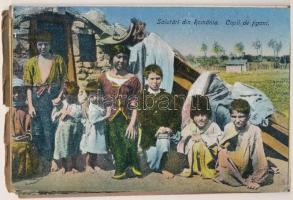 Romania - Album mit Volkstrachten aus Rumaenien / Porturi Nationale Romane - postcard leporello with...