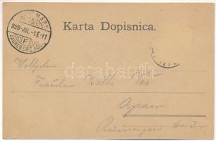 1899 (Vorläufer) Brinje, Uciona, Kotarska oblast, Braca Prpic, Frankopanska Gradina Brinje / Iskola,...