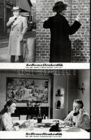 cca 1948 ,,Kellemetlenkedők" című francia film jelenetei és szereplői, 10 db vintage produkciós filmfotó (vitrinfotó, lobbyfotó) ezüst zselatinos fotópapíron, a használatból eredő (esetleges) kisebb hibákkal, 18x24 cm