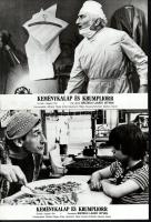 cca 1978 ,,Keménykalap és krumpliorr" című magyar film jelenetei és szereplői, 9 db vintage produkciós filmfotó (vitrinfotó, lobbyfotó) ezüst zselatinos fotópapíron, a használatból eredő (esetleges) kisebb hibákkal, 18x24 cm