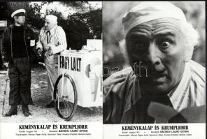 cca 1978 ,,Keménykalap és krumpliorr" című magyar film jelenetei és szereplői, 9 db vintage pro...