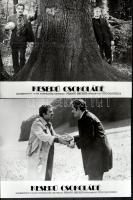 cca 1974 ,,Keserű csokoládé" című olasz filmvígjáték jelenetei és szereplői, 13 db vintage prod...