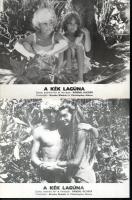 cca 1980 ,,A kék lagúna" című amerikai film jelenetei és szereplői, 6 db produkciós filmfotó (v...