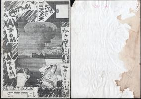 cca 1990-2000 Bada Dada (Bada Tibor, 1963-2006) képzőművész, zenészhez és a Tudósok zenekarhoz köthe...