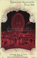 1900 Paris Universal Exposition Great wheel of Paris litho (EB)
