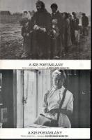 cca 1980 ,,A kis postáslány" című szovjet film jelenetei és szereplői, 8 db produkciós filmfotó...