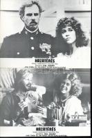 cca 1978 ,,Hazatérés" című amerikai film jelenetei és szereplői (köztük Jane Fonda), 6 db produkciós filmfotó (vitrinfotó, lobbyfotó) nyomdatechnikával sokszorosítva kartonpapírra, egyoldalas nyomással, a használatból eredő (esetleges) kisebb hibákkal, 18x24 cm