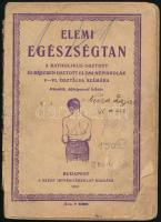 Klinda Károly: Elemi egészségtan a katholikus osztott és részben osztott elemi népiskolák V-VI. osztálya számára. Fáy Aladár rajzaival. Bp., 1931, Szent István-Társulat, 85 p. Második, átdolgozott kiadás. Kiadói papírkötés, erősen sérült, szétváló állapotban.