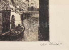 Edvi Illés Ödön (1877-1945): Amsterdam, 1920-as évek. Rézkarc, papír, jelzett, lapon hajtásnyomokkal...