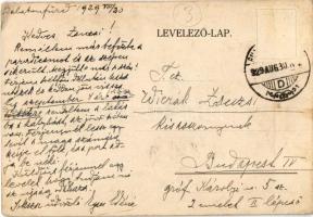 1929 Balatonfüred, Opravill Pensio, Dr. Huray Villa (lyuk / hole)