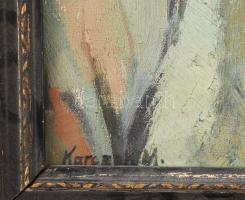 Olvashatatlan jelzéssel (Karcza...), XX. sz. eleje: Portré. Olaj, vászon, jelezve balra fent (C. v. ...