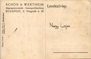 Schön & Wertheim magnagykereskedés reklámja zöldségekkel. Budapest XIII. Visegrádi utca 29. / Hu...