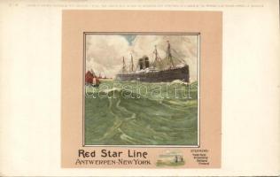 Red Star Line Antwerp-New York litho s: H. Cassiers