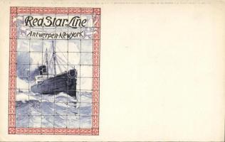 Red Star Line Antwerp-New York litho s: H. Cassiers