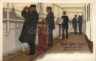 Red Star Line Antwerp-USA litho s: H. Cassiers