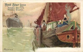 Red Star Line Antwerp-USA litho s: H. Cassiers (EK)
