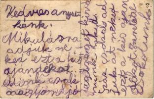 Üdvözlet a Mikulástól / Saint Nicholas. litho (fa)