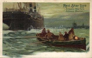 Red Star Line Antwerp-USA litho s: H. Cassiers (EK)