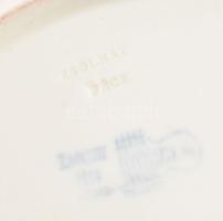 Zsolnay antik kínáló tál. Máz alatti kék festéssel, jelzett ( máz alatti családi pecsét, formába nyo...