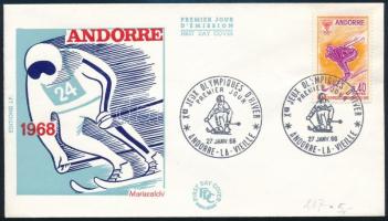 Andorra francia posta 1968