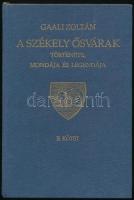 Gaali Zoltán: A székely ősvárak története, mondája és legendája II. köt. Bp., 1993., Akadémiai. Reprint! Kiadói aranyozott egészvászon-kötés.