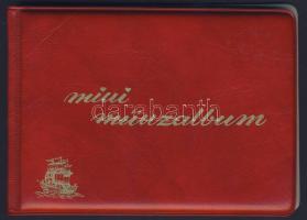 Kis érmegyűjtő zsebalbum, 48 férőhellyel, 40x40mm, használt