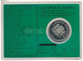 Szomália 1999. 5D Cu-Ni "Roberto Benigni Oscar díjat nyer" forgalomba nem került emlékkiad...