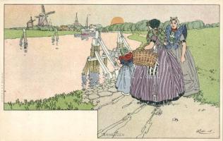 Dutch folklore, Vlissingen litho s: H. Cassiers