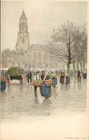 Dutch folkwear in Arnhem litho s: H. Cassiers (EK)