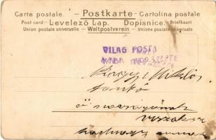 Karácsony / Christmas lady. Art Nouveau litho postcard s: Kieszkow (EB)