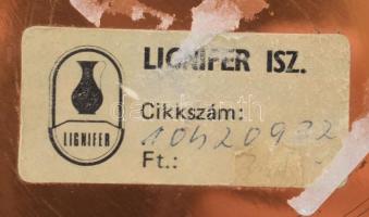 Iparművész réz doboz. d: 9,5 cm