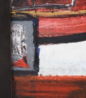 Koppány Attila (1947-): "Arch". Akril, vegyes technika, vászon. Jelzett a hátoldalán. Fake...