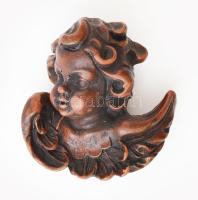 Angyalka / puttó falidísz, viasz, 10,5x10 cm