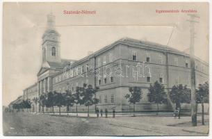 Szatmárnémeti, Satu Mare; Irgalmasnénék Anyaháza. leporellólap 10 képpel / nunnery. leporellocard with 10 pictures