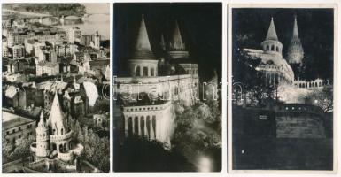 Budapest I. Halászbástya - 18 db főleg modern Képzőművészeti Alap kiadású képeslap vegyes minőségben