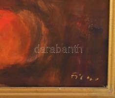 Olvashatatlan jelzéssel, feltehetően felvidéki v. kárpátaljai magyar festő, XX. sz. vége: Csendélet....