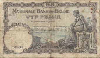Belgium 1938.3.30. 5Fr T:III