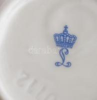 Oscar Schlegelmilch porcelán tálkák, 2 db ovális + 1 db kis kerek. Részben kézzel festett, jelzett, ...