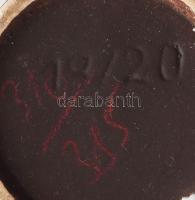 Német kerámia váza, Mázas kerámia, jelzés nélkül, alján kis lepattanással 21 cm