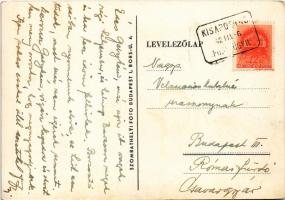 1942 Kisapostag, Duna, Szoják Lajos nyugalmazott jegyző lakása, ifj. Fabó Mihály vegyeskereskedés üz...