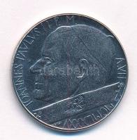 Vatikán 1985. 100L rozsdamentes acél II. János Pál T:AU Vatican 1985. 100 Lire stainless steel John Paul II C:AU