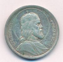 1938. 5P Ag "Szent István" T:AU patina Adamo P8.1