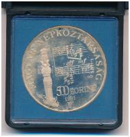1981. 500Ft Ag "Bartók Béla" sérült MNB tokban T:PP patina Adamo EM62