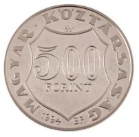 1994. 500Ft Ag "Kossuth Lajos" kapszulában, tanúsítvánnyal T:AU (PP) ujjlenyomatos Adamo E...